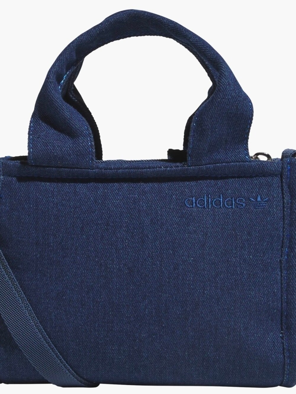 adidas Originals Navy Denim Mini Tote with Trefoil Tag - Picture 7 of 11